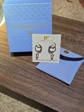 Sterling Club Silver Hoop and Dangle Earrings